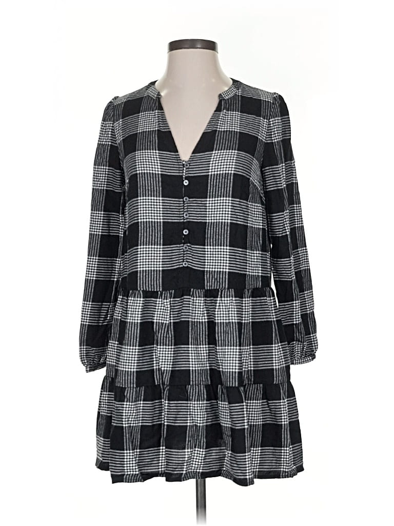 Pre-owned Ann Taylor Loft Casual Dress In Gray