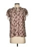 Sugarlips 100% Polyester Brown Short Sleeve Blouse Size XS - photo 1