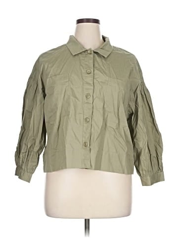 Habitual 3/4 Sleeve Button-Down Shirt (view 1)