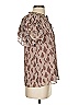 Sugarlips 100% Polyester Brown Short Sleeve Blouse Size XS - photo 4