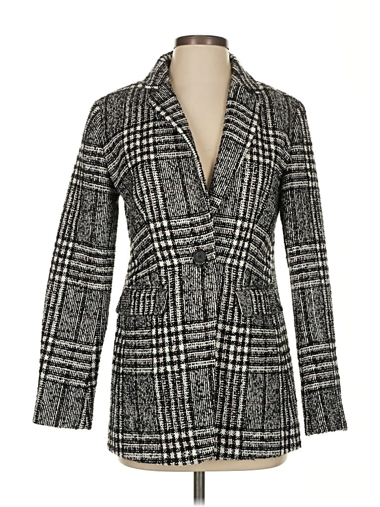 Pre-owned Ann Taylor Loft Coat In Gray