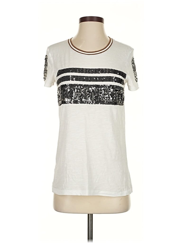 Pre-owned Victoria's Secret Pink Short Sleeve T-shirt In Silver