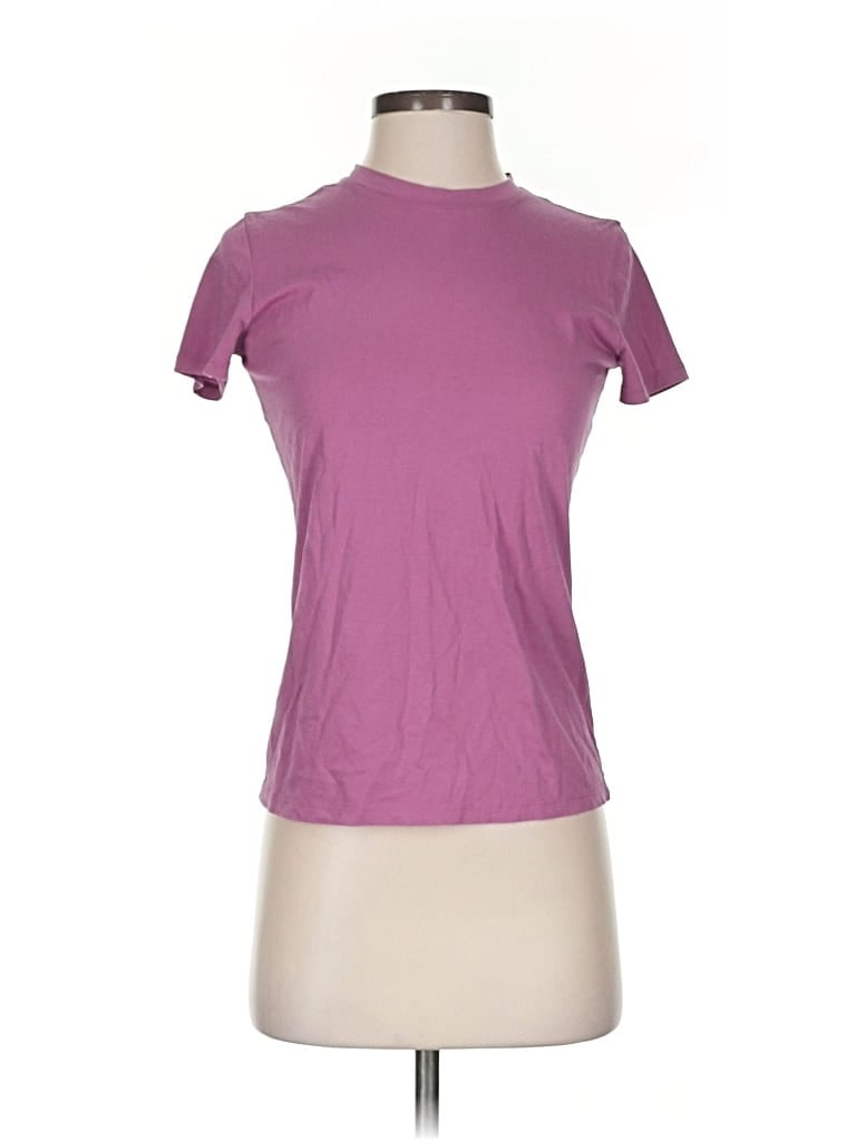 Pre-owned Vince Short Sleeve T-shirt In Purple