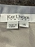 Kay Unger Solid Gray Formal Skirt Size 14 - photo 3