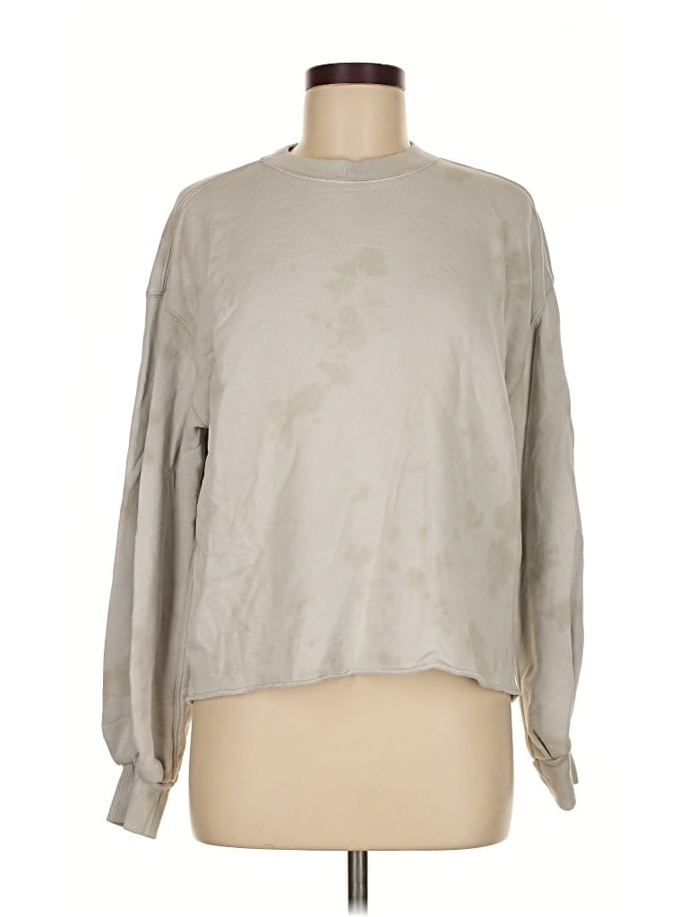 ABERCROMBIE & FITCH Pre-owned Long Sleeve Blouse In Gray