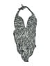 Bela Animal Print Gray One Piece Swimsuit Size M - photo 1