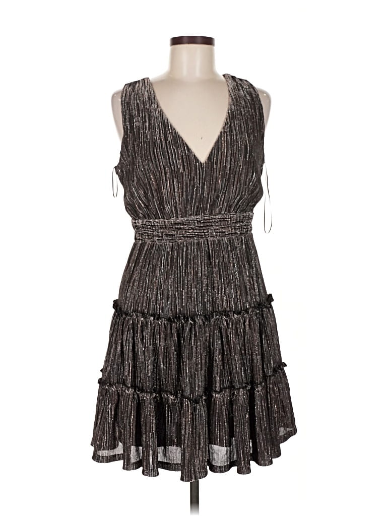 Pre-owned Audrey Parks X Francesca's Cocktail Dress In Gray