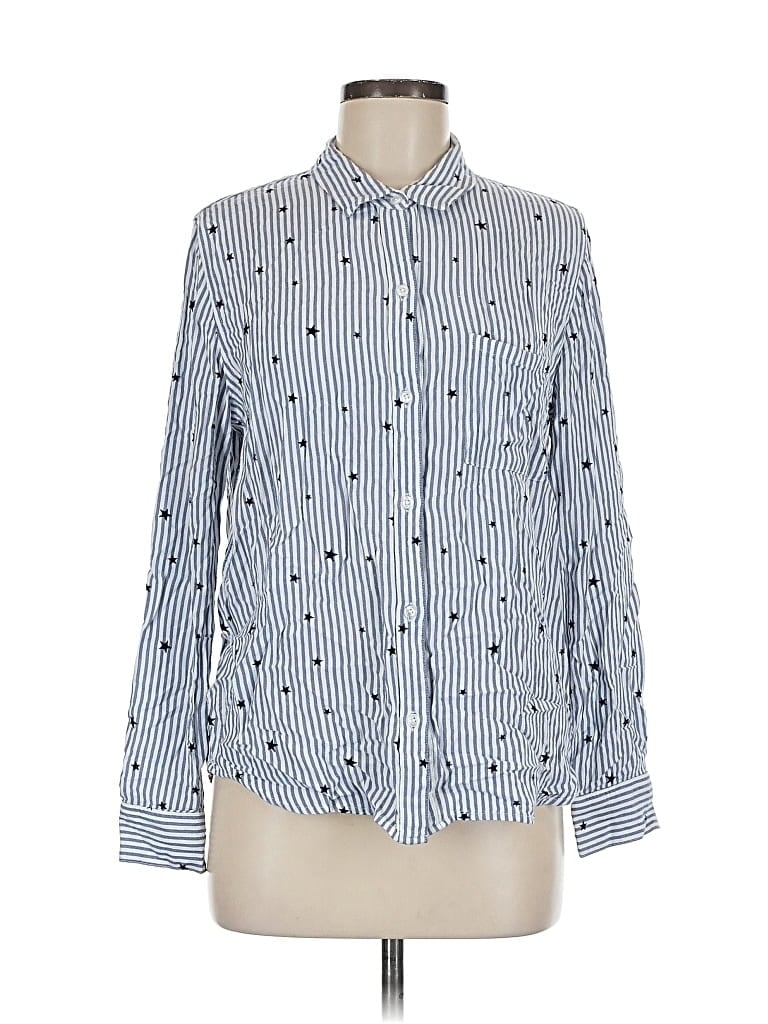 Pre-owned Rails Long Sleeve Button Down Shirt In Blue