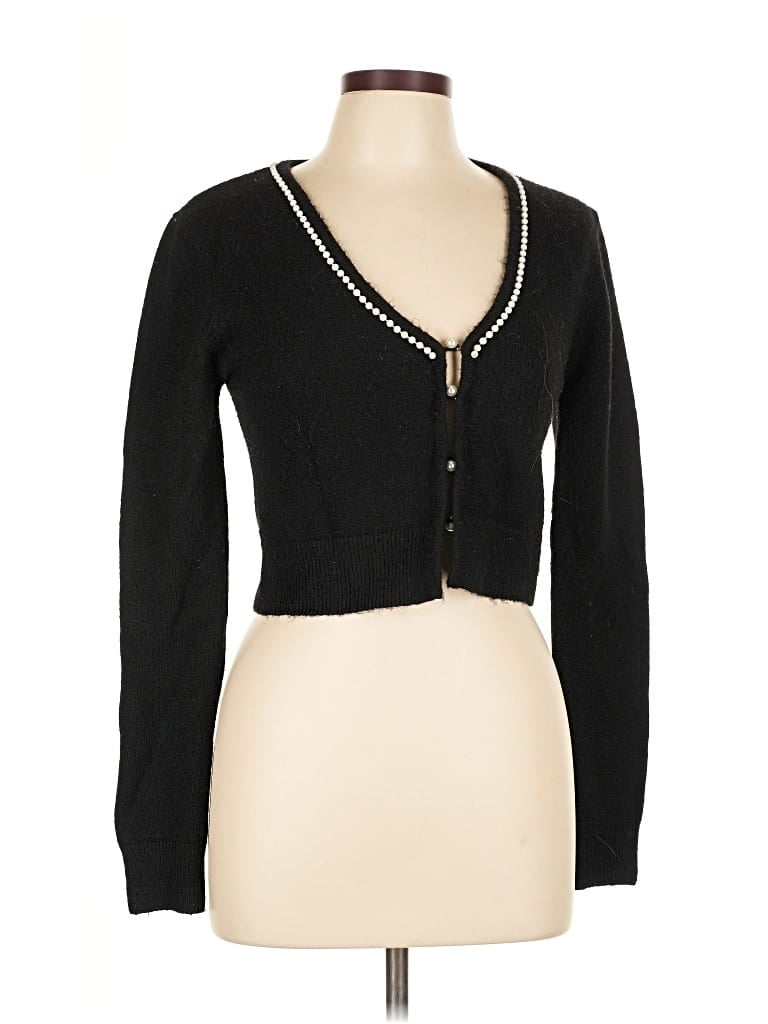 Pre-owned Astr Cardigan Sweater In Black