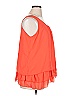 Unbranded 100% Polyester Orange Sleeveless Blouse Size XL - photo 4