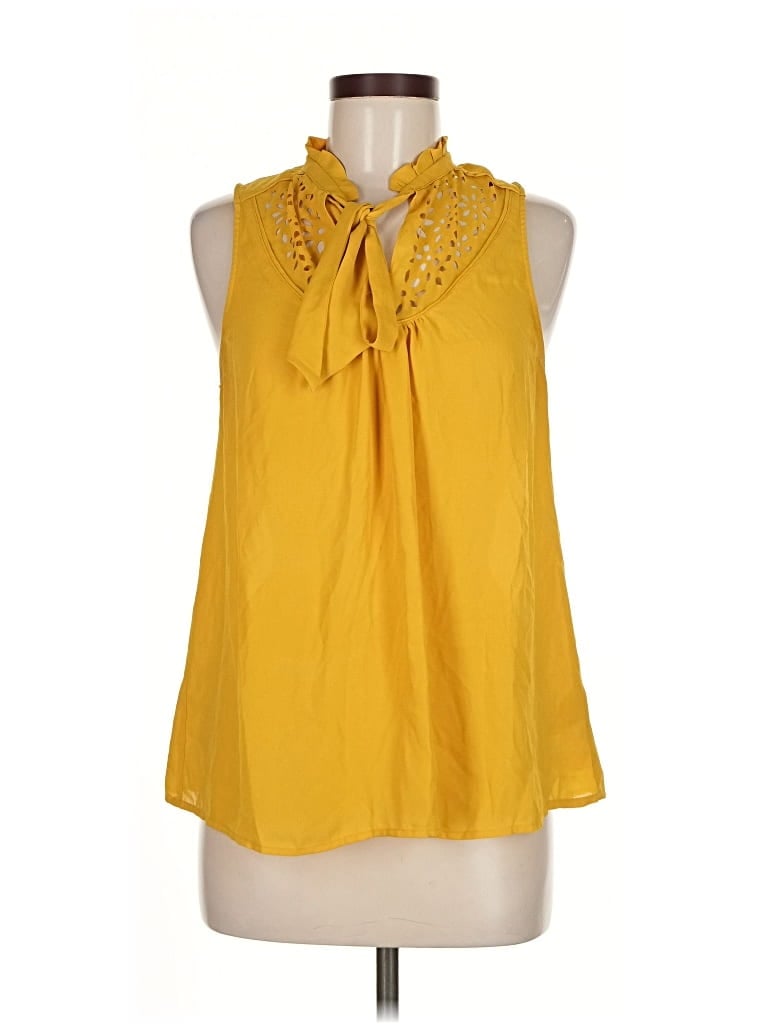 MAEVE Pre-owned Sleeveless Blouse In Yellow