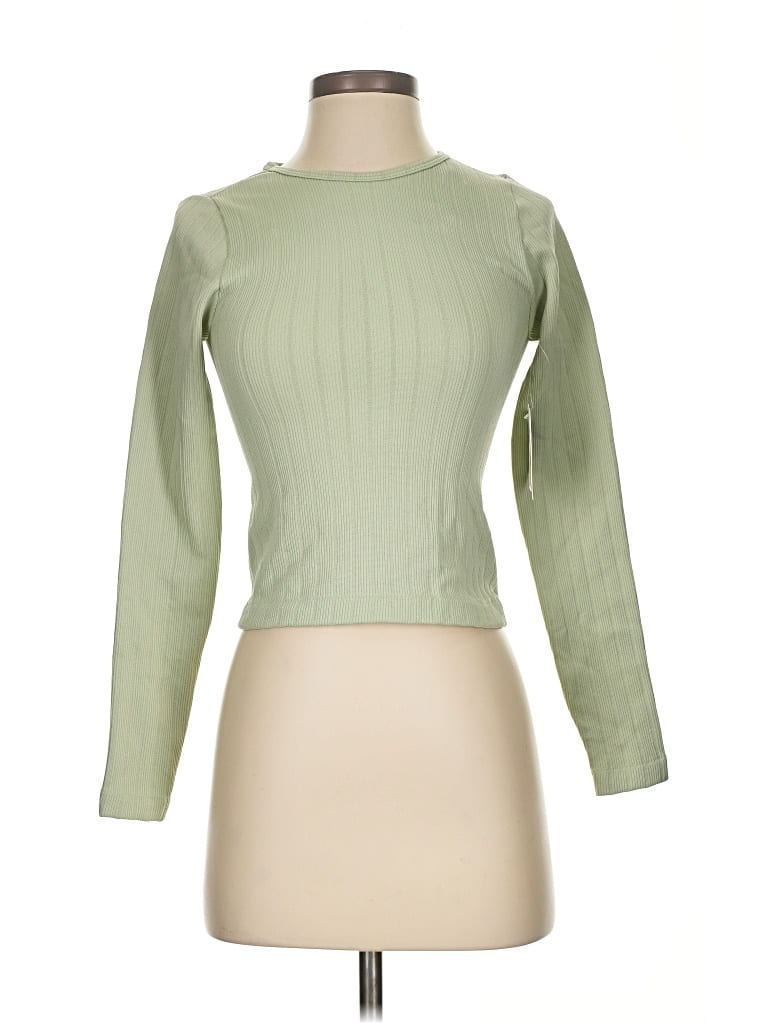 Planet Heart Long Sleeve Top Green Turtleneck Tops In Green