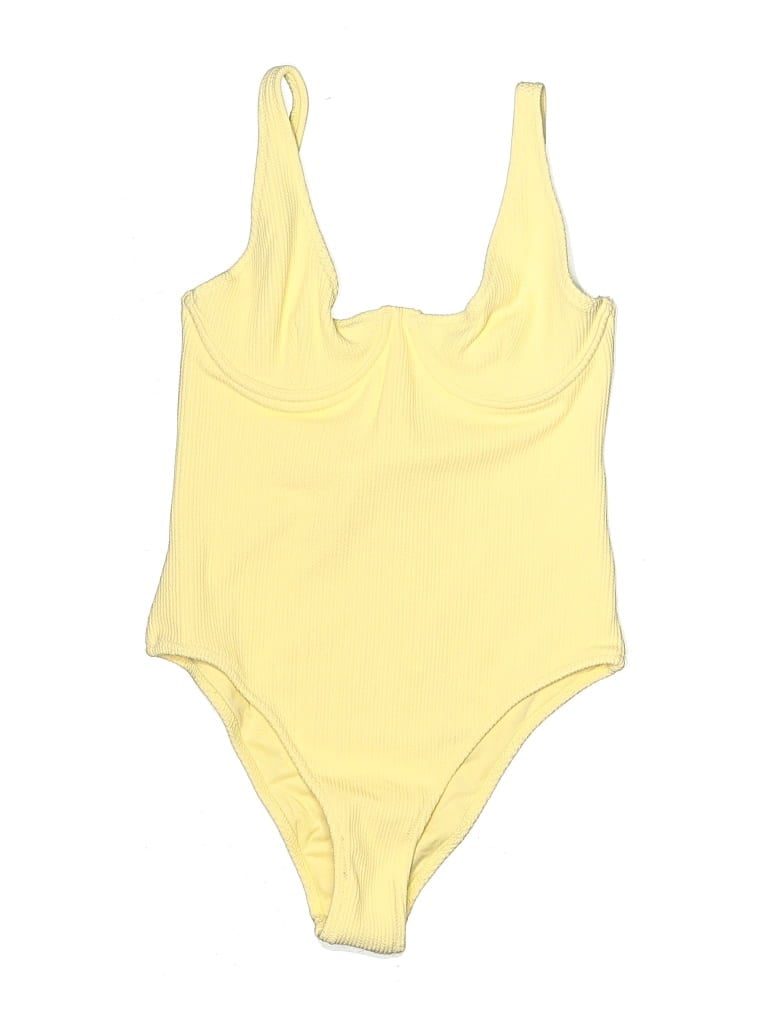 Pre-owned Rhythm One Piece Swimsuit In Yellow