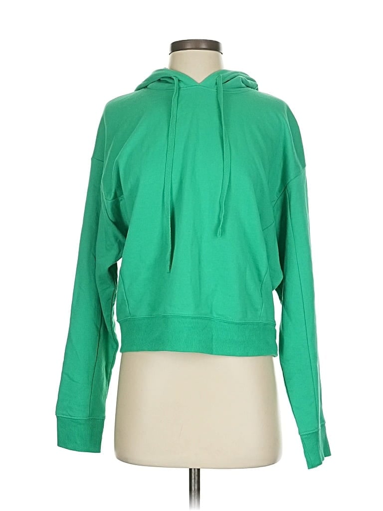 Pre-owned Express One Eleven Pullover Hoodie In Green