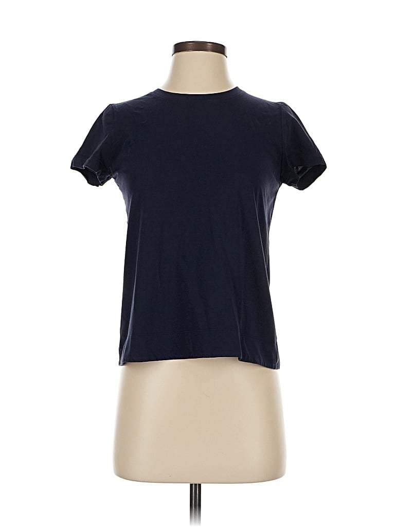 Pre-owned Lafayette 148 Short Sleeve T-shirt In Blue