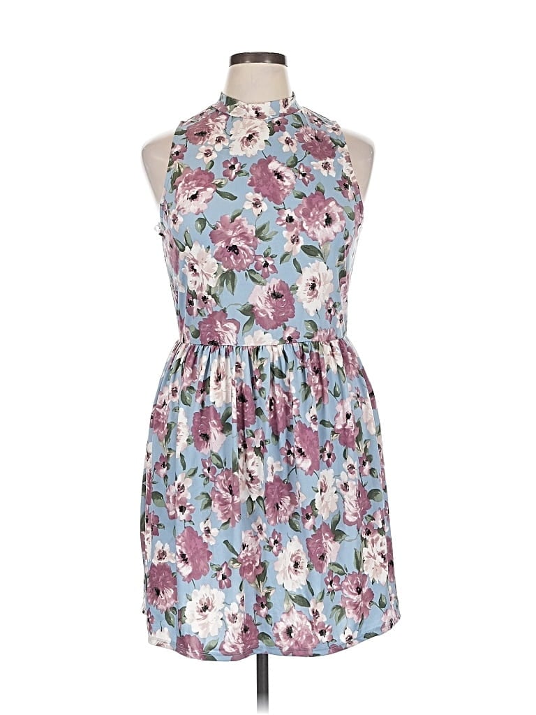 Pre-owned Charming Charlie Casual Dress In Blue