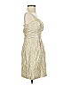 Tibi Metallic Gold Cocktail Dress Size 0 - photo 4