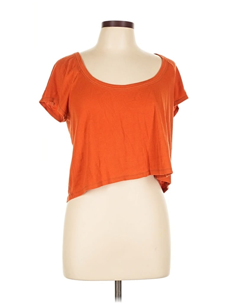 Pre-owned Intimately By Free People Short Sleeve T-shirt In Orange