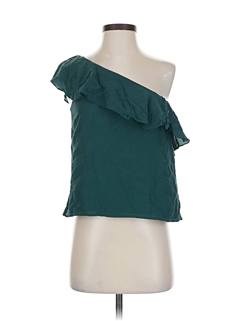Pre-owned Maeve Sleeveless Blouse In Green