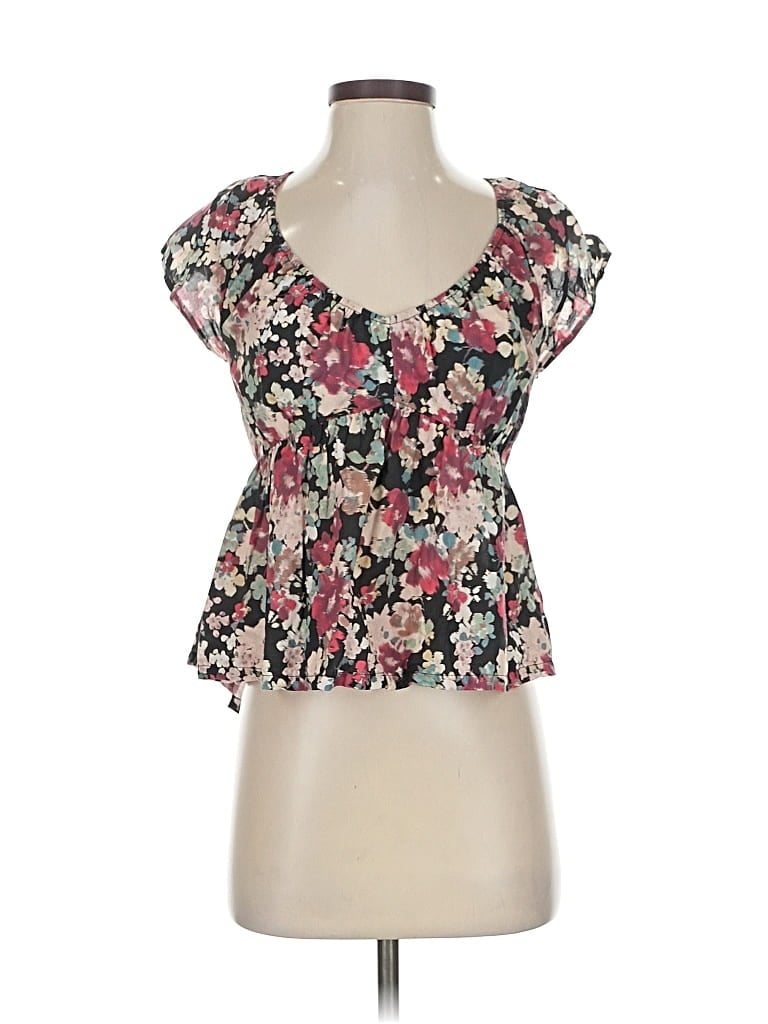 Pre-owned Lucky Brand Short Sleeve Blouse In Pink