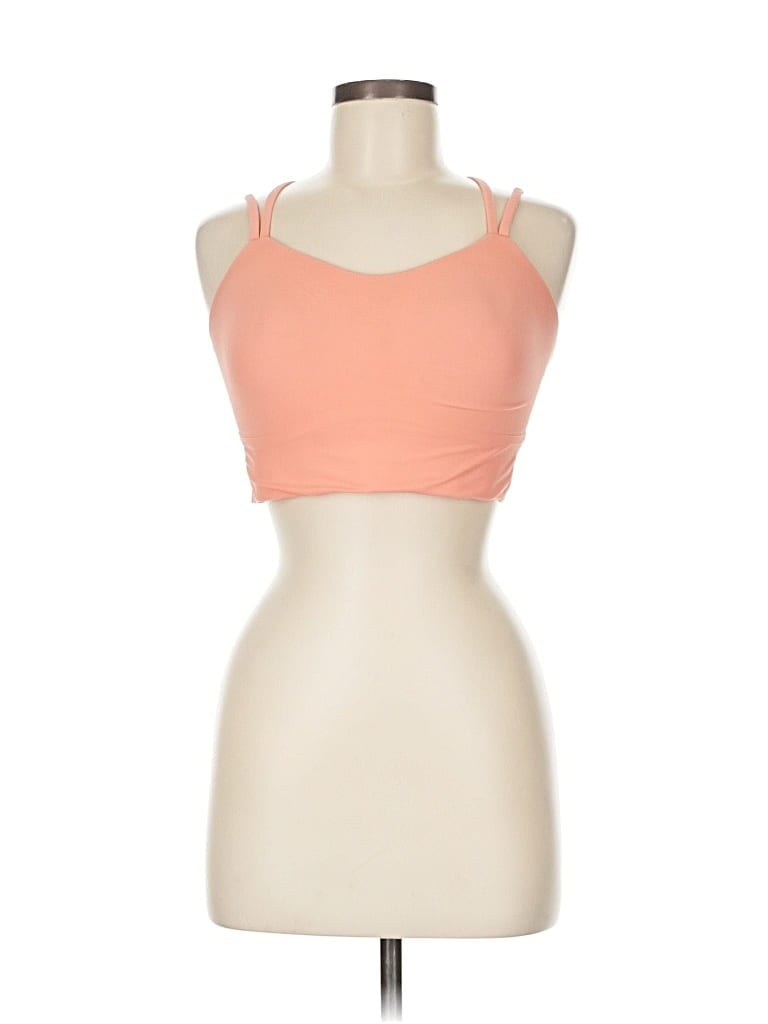 Pre-owned Lululemon Athletica Tank Top Pink Halter Neckline Tops