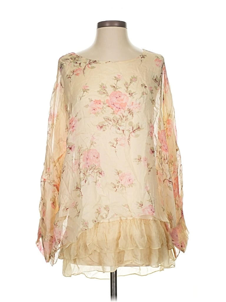 Pre-owned Sundance 3/4 Sleeve Blouse In White