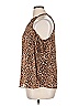 Zenobia 100% Polyester Brown Sleeveless Blouse Size XL - photo 5