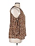 Zenobia 100% Polyester Brown Sleeveless Blouse Size XL - photo 4