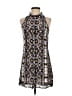 Intermix 100% Silk Print Black Cocktail Dress Size S - photo 1