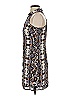 Intermix 100% Silk Print Black Cocktail Dress Size S - photo 5