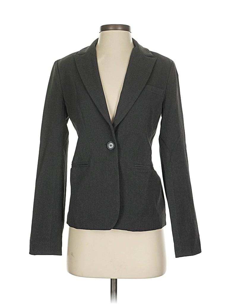 Pre-owned Express Blazer Jacket In Gray