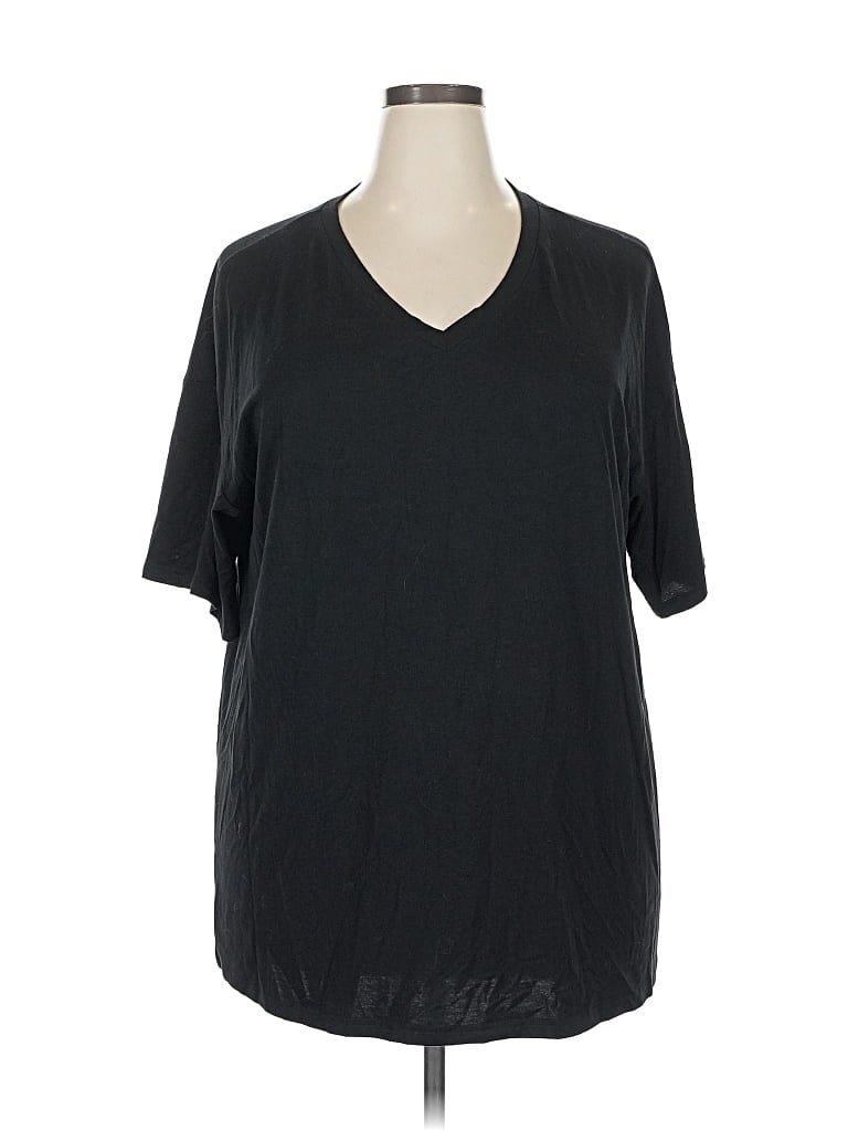 Pre-owned Unbranded Short Sleeve T-shirt In Black