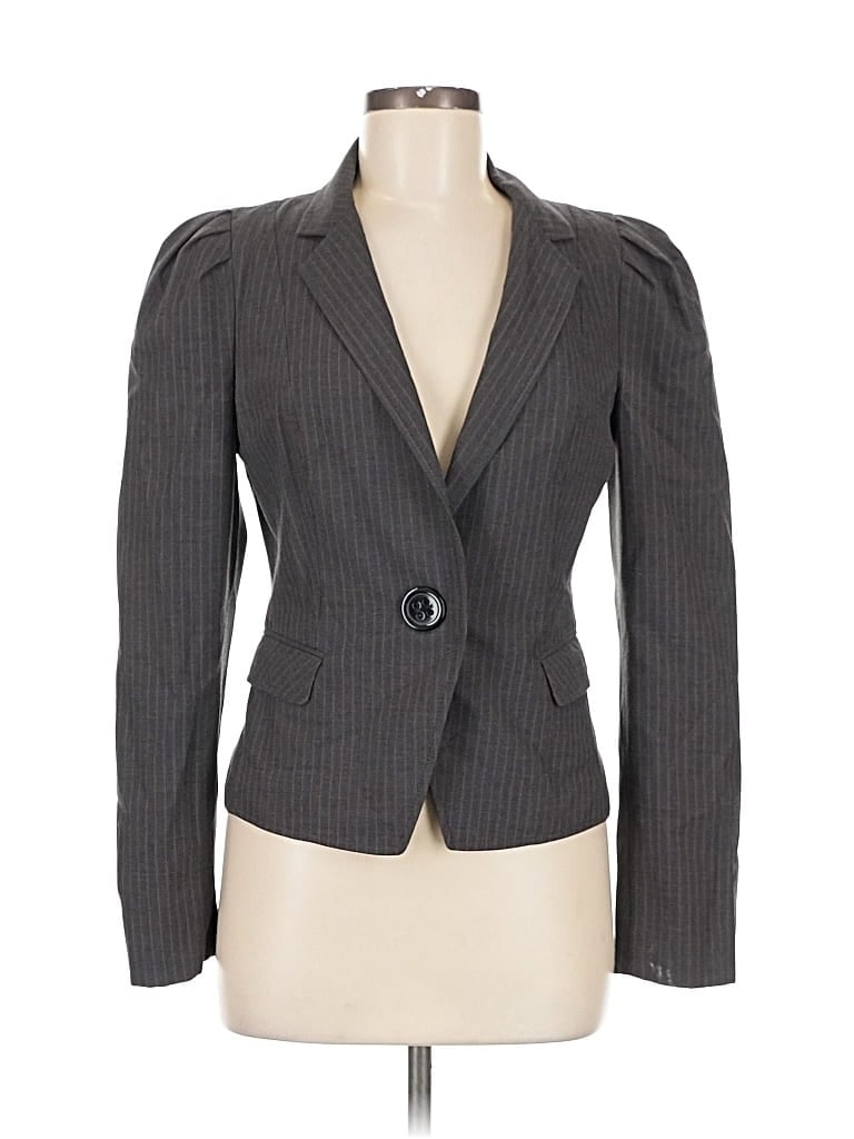 Pre-owned Express Design Studio Blazer Jacket In Gray