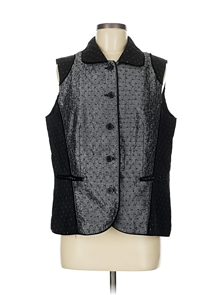 Pre-owned Coldwater Creek Vest In Gray