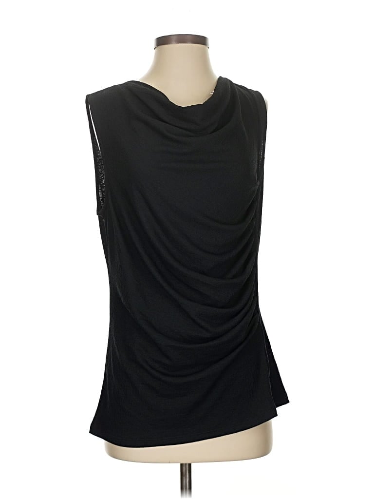 Pre-owned Fred David Sleeveless Blouse In Black