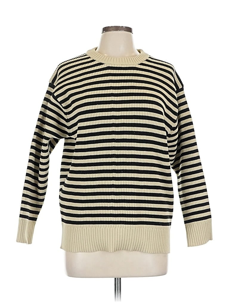 Pre-owned Assorted Brands Pullover Sweater In White