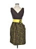 Yoana Baraschi 100% Polyester Yellow Cocktail Dress Size 2 - photo 1