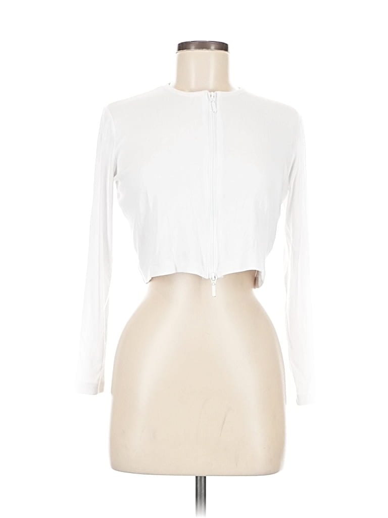 Pre-owned Assorted Brands Cardigan Sweater In White