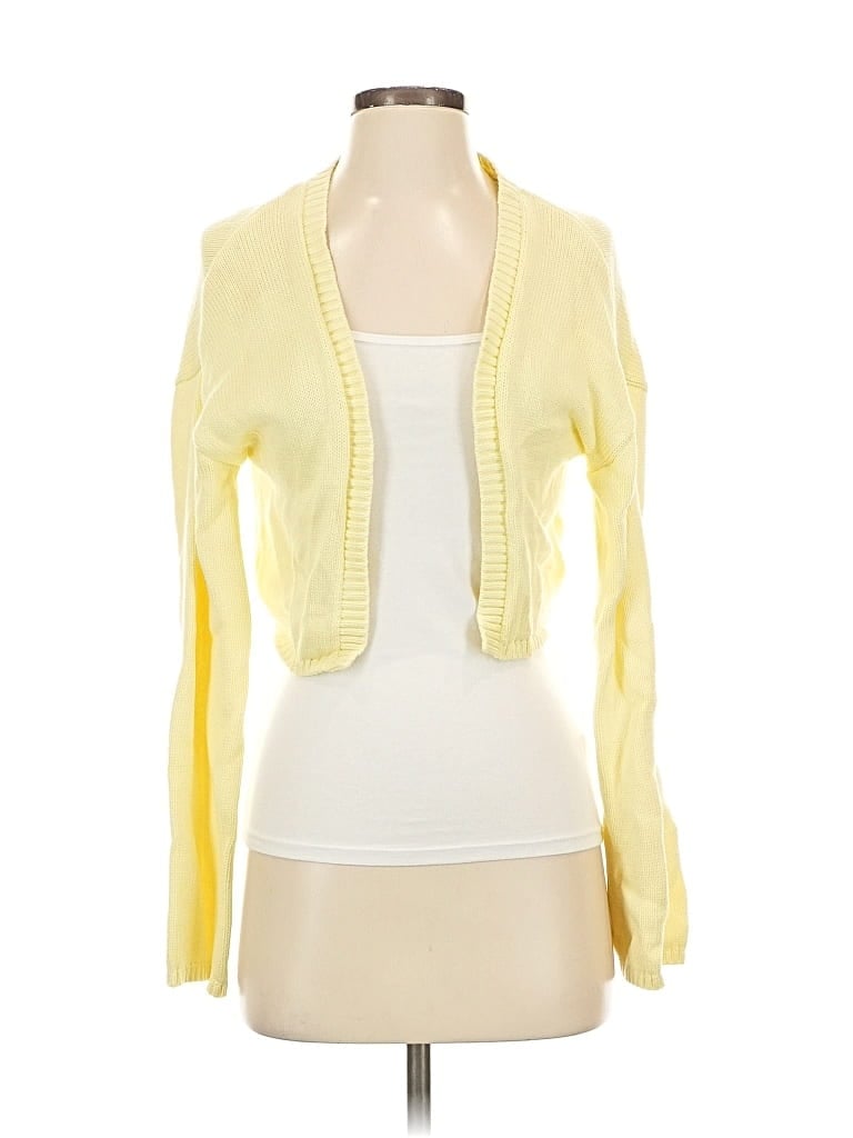 Pre-owned Wild Fable Cardigan Sweater In Yellow
