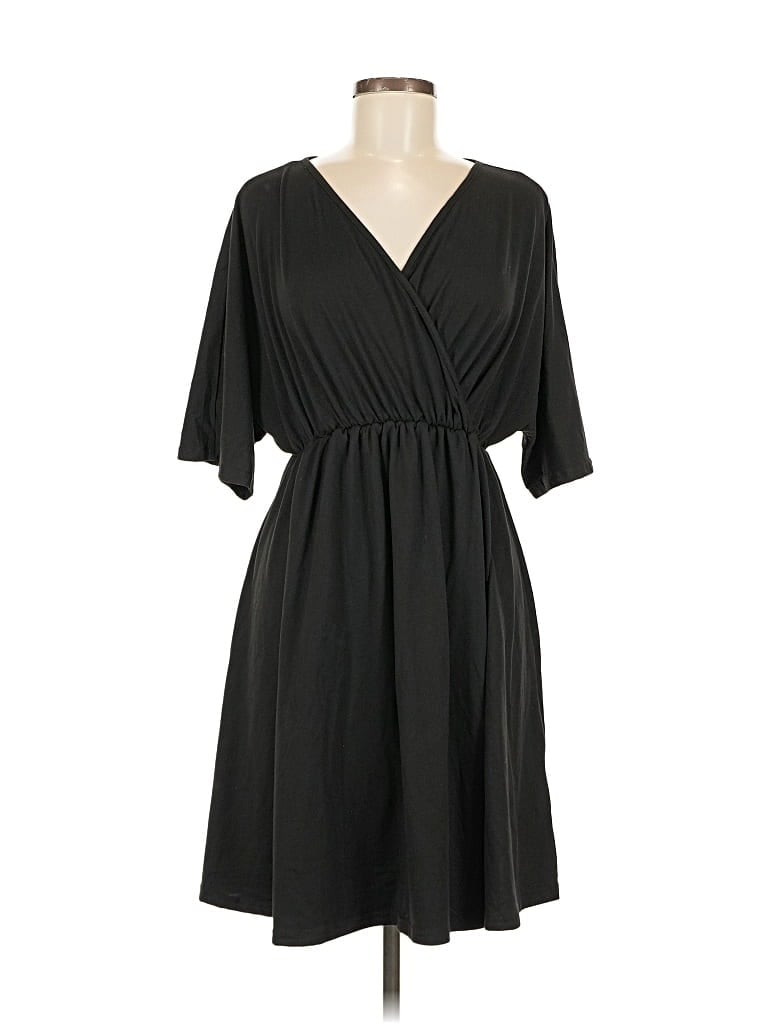 Pre-owned Ekouaer Casual Dress In Black