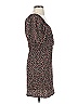 Reset 100% Polyester Hearts Brown Casual Dress Size S - photo 4