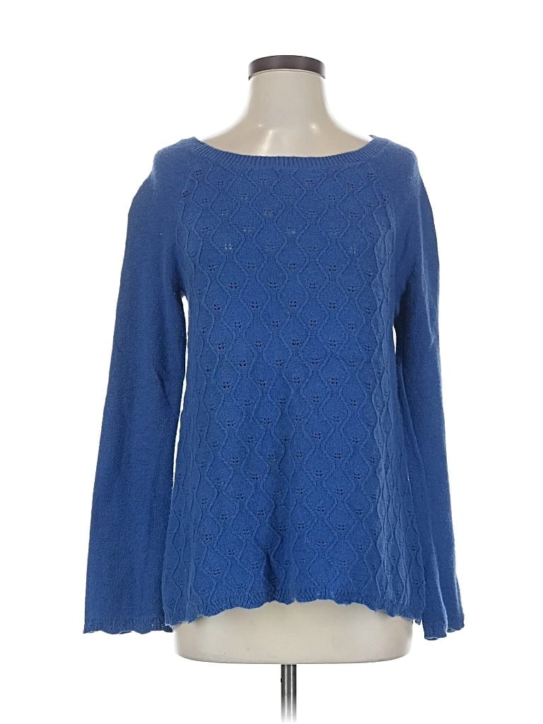 Pre-owned Ann Taylor Loft Outlet Pullover Sweater In Blue