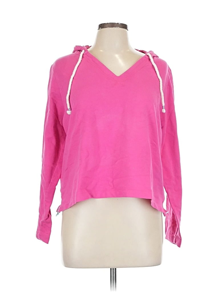 Pre-owned J.crew Factory Store Pullover Hoodie In Pink