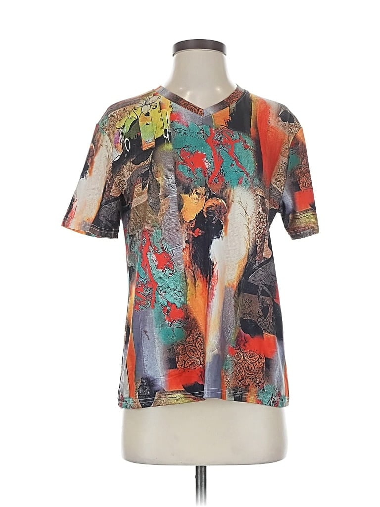 UNBRANDED Pre-owned Short Sleeve T-shirt In Orange