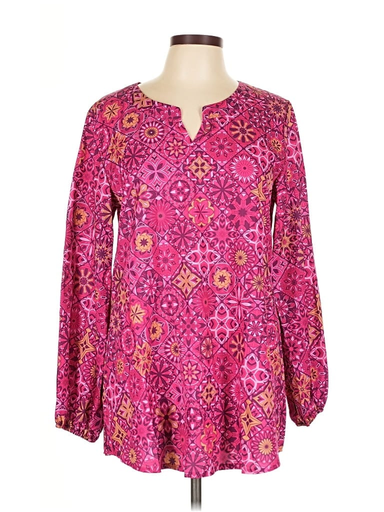EMERY ROSE Pre-owned Long Sleeve Blouse In Pink