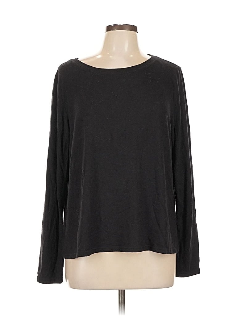 Pre-owned Nordstrom Long Sleeve T-shirt In Black