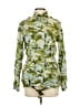 W by Worth 100% Tencel Camo Green Raincoat Size XS - photo 1