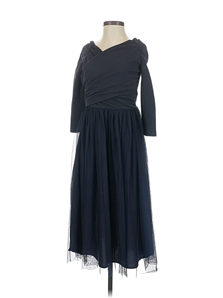 Pre-owned Zara Basic Cocktail Dress In Blue