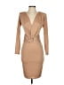 Assorted Brands Solid Tan Cocktail Dress Size S (estimated) - photo 1