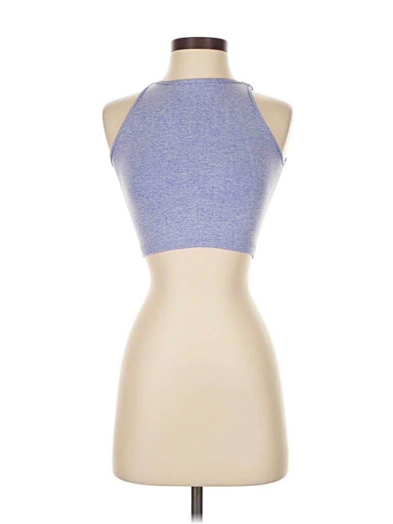 Pre-owned Intimately By Free People Tank Top Blue Halter Neckline Tops